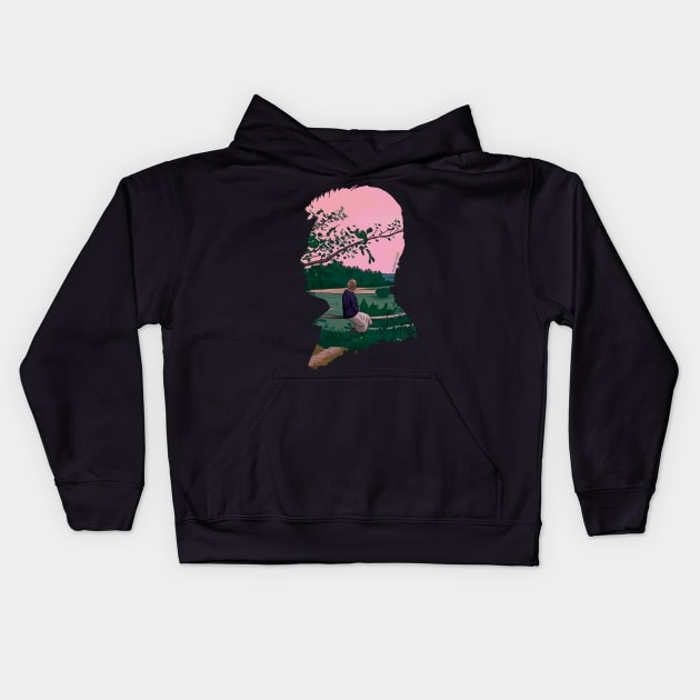 Andrei Tarkovsky's The Mirror Illustration - Painting Kids Hoodie by burrotees